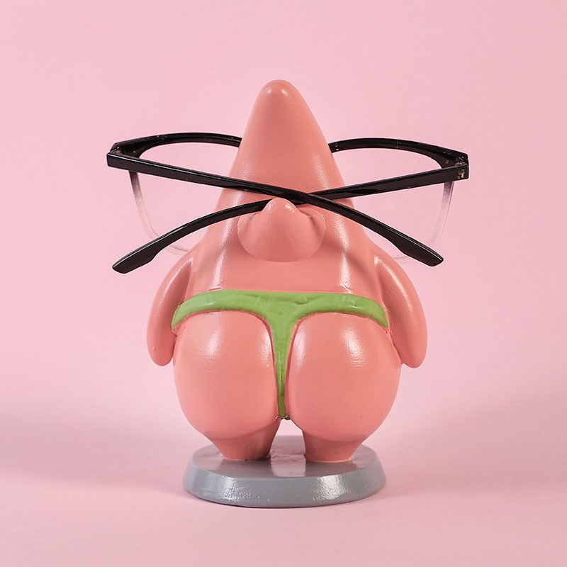 萌宠派大星眼镜放置架摆件眼镜店展示道具装饰品卡通可爱眼镜支架