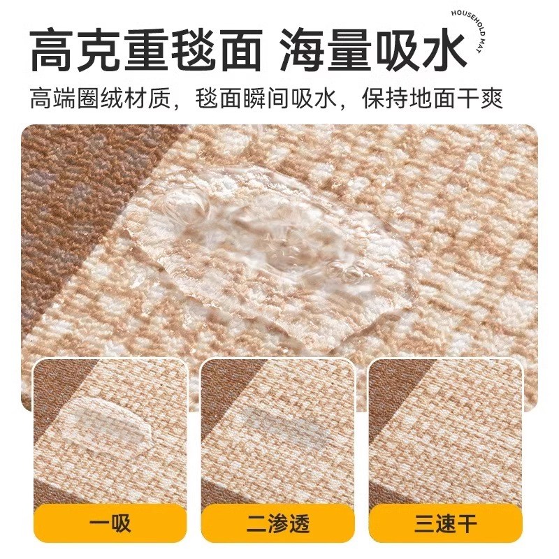 入户门垫进门地垫新款高级创意家用大门耐磨耐脏免洗可裁剪脚踏垫