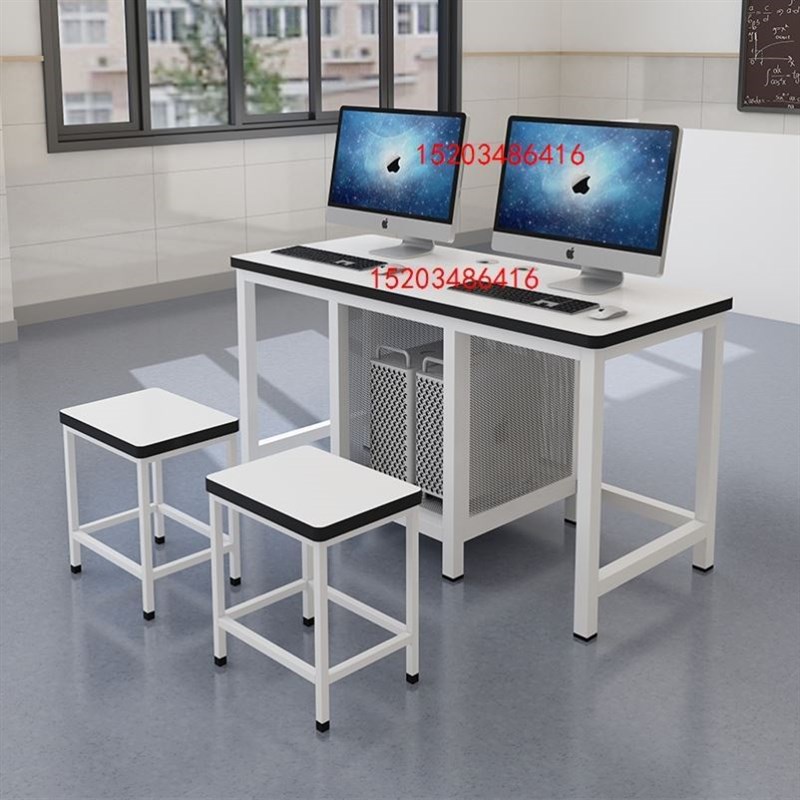 学校机房微机室培训室电脑桌办公桌单人人电脑桌学生桌家用桌椅