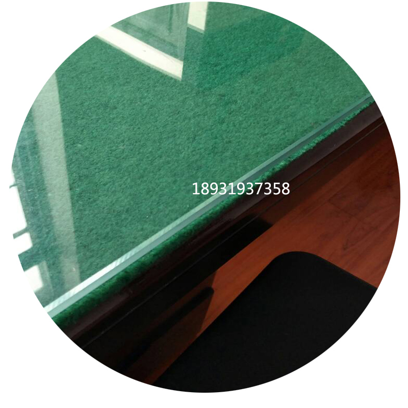 办公桌绿色桌毯桌垫玻璃板背景羊毛毡条纹绿毯垫圆桌背景桌垫绿毡