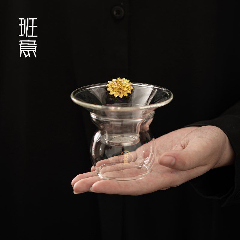 班意 玻璃茶漏创意茶滤家用过滤器304个性泡茶滤功夫茶具茶道配件