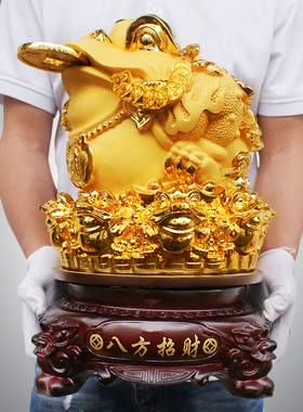 金蟾招财摆件店铺吧台收银台装饰摆设办公室饭店开业礼品贺礼送礼