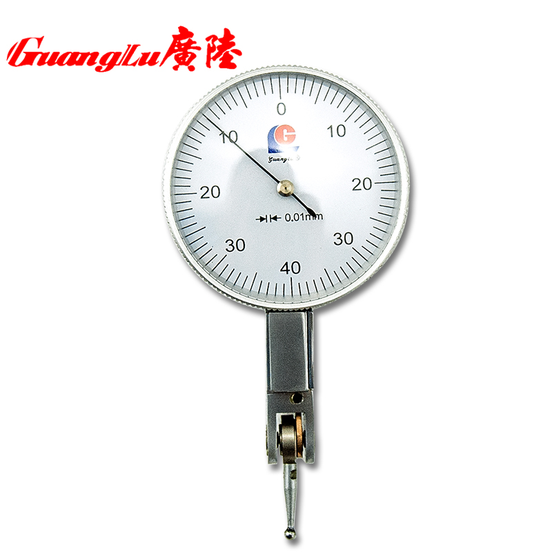 广陆杠杆百分0.8mm校表百分表0.01mm百分表指示表一小百分表头