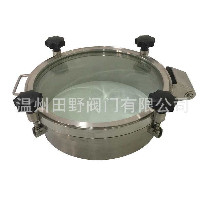 玻璃盖不锈钢人孔发酵罐观察孔拱形钢化玻璃10毫米厚Glass Manhol