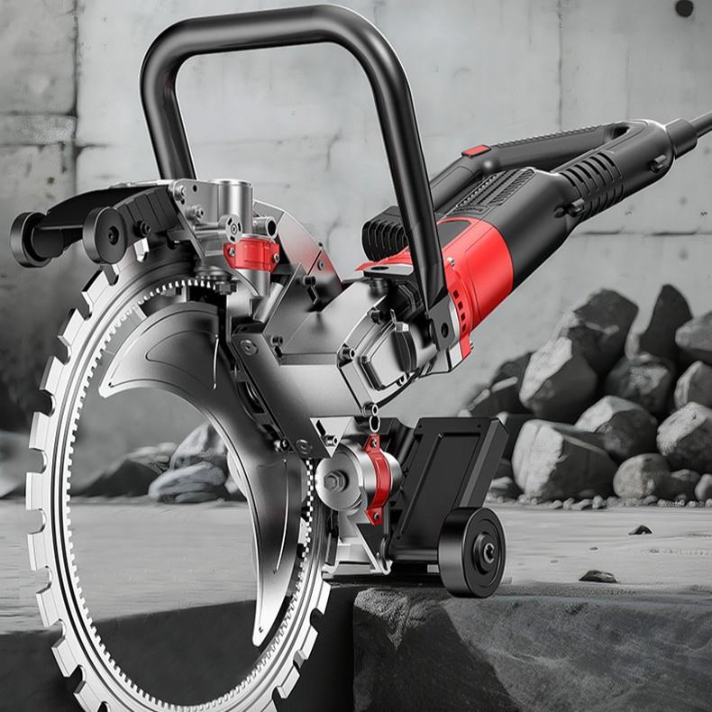 安捷顺工业高频无刷环锯大功率手持式混凝土切墙机切割机无尘环锯