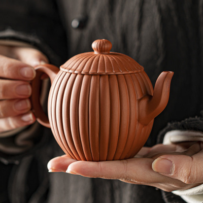 纯手工老岩泥茶壶中式家用粗陶紫砂泡茶壶功夫茶具个人专用泡茶器