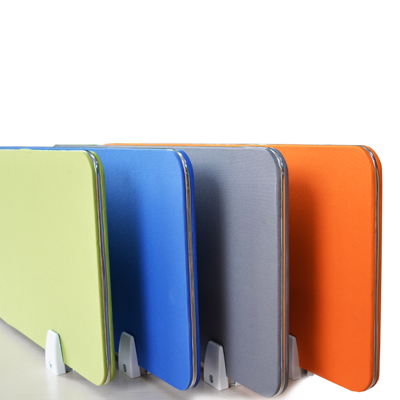 办公桌格挡板防偷窥木板包布屏风隔板办公室桌面装饰隔断防掉落板