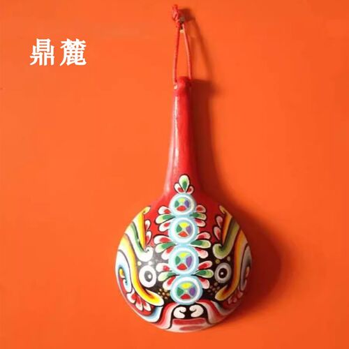 鼎麓 儿童喜爱小礼品 民间工艺 小马勺脸谱 社火彩绘脸谱家居装饰