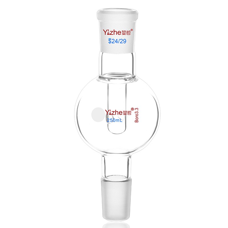 翌哲牌 防泡沫球100 0ml/2转2标口2/29防爆瓶缓冲瓶化学实验器材