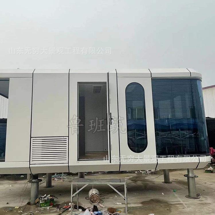 移动智能太空舱民宿客房新型集成房屋轻钢建筑方舱活动酒店星空房