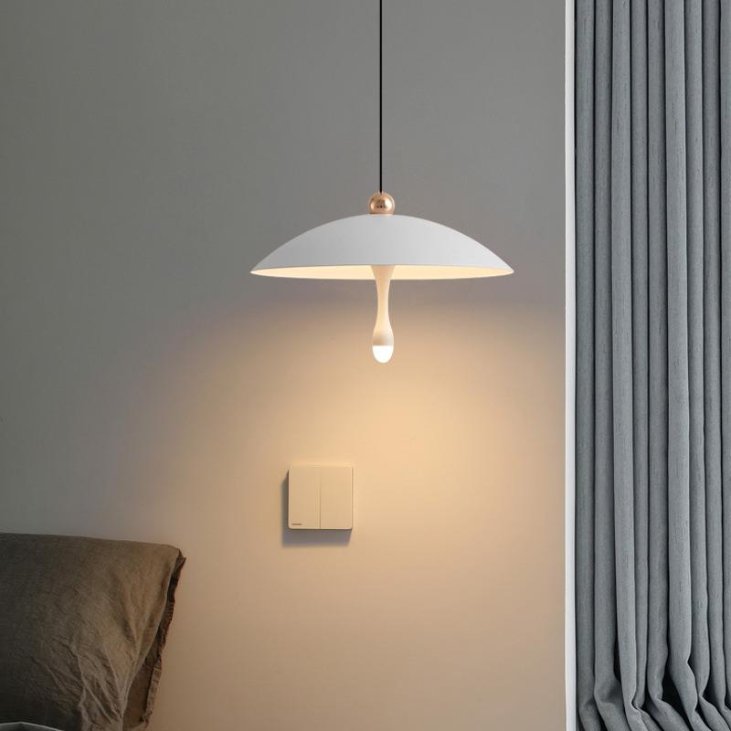 极简创意主卧床头吊灯花苞可自由升降吧台餐厅卧室房间单头小吊灯