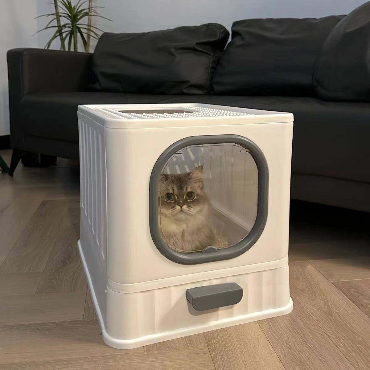 宠物猫砂盆厕所防外溅沙猫咪笼猫屎盆巨大号全封闭式防臭神器大型