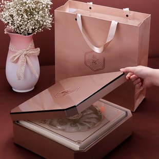 溯源燕窝高档礼盒钢琴漆250克包装盒 燕窝香槟金色款实木高级盒空