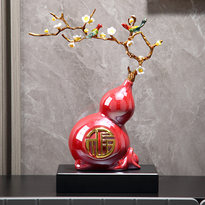 客厅玄关招财珐琅彩陶瓷葫芦摆件家居饰品创意酒柜桌面过年装饰品,家居饰品,装饰摆件,淘宝优惠券,粉丝福利购,淘宝优惠卷