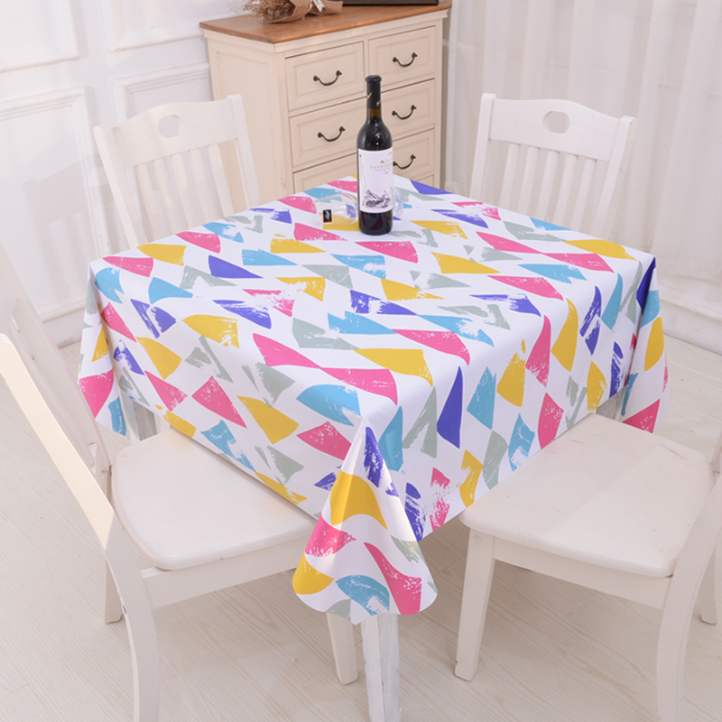 正方桌布八仙桌布防水免洗防油台布棉麻布艺风格PVC方桌麻将盖布