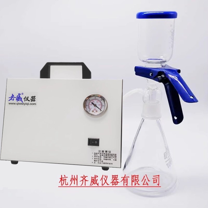 无油隔膜真空泵便携式抽气实验室用抽滤泵静音小型正负压可调齐威