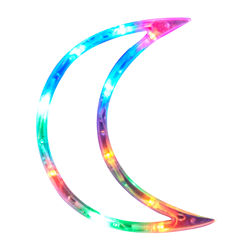 led小彩灯闪灯串灯满天星星月亮灯春节房间装饰新年布置窗帘挂灯