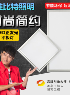 雅比特LED平板灯白光暖白光黄光集成吊顶灯面板灯铝扣板灯天花灯