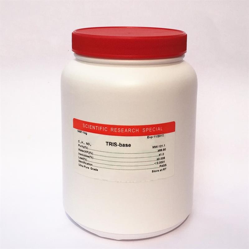 科研试剂 Tris-base/Tris/三羟甲基氨基甲烷77-86-1-100g 500g1kg