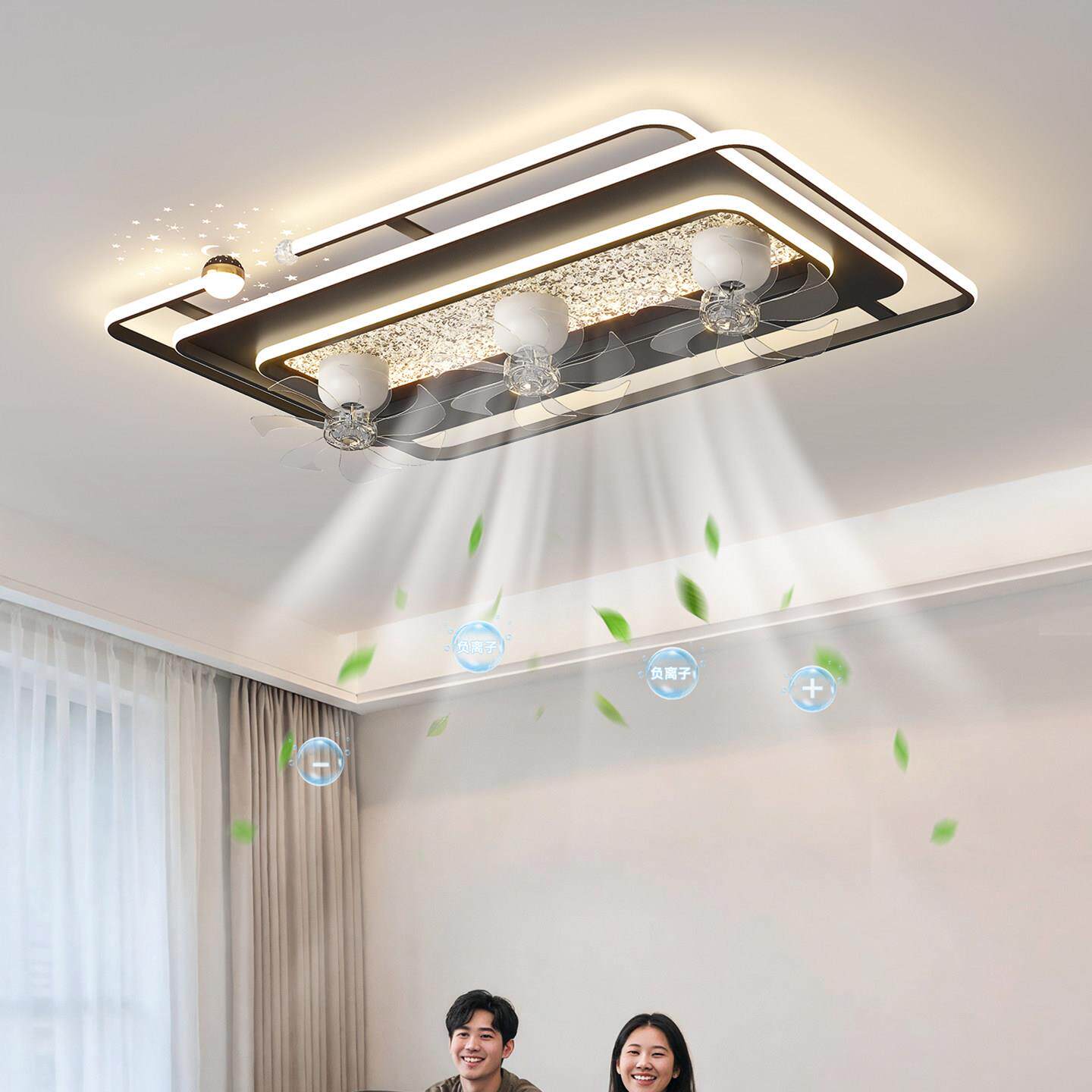 客灯8888厅风扇吸顶灯卧室风扇新客厅风扇主灯屋款全中山灯具套餐