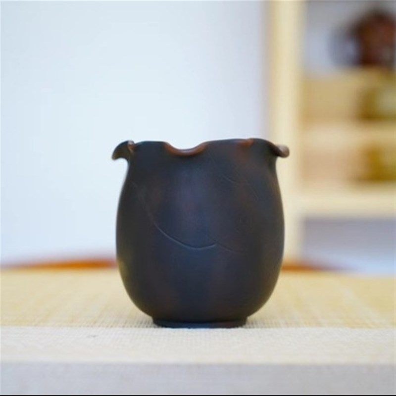 云南建水紫陶公道杯 仿生荷叶分茶器功夫茶具 天然泥料纯手工茶漏