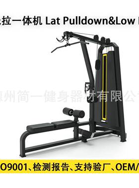 高位下拉训练器Lat pulldown&low row高低拉健身房商用必确高拉背