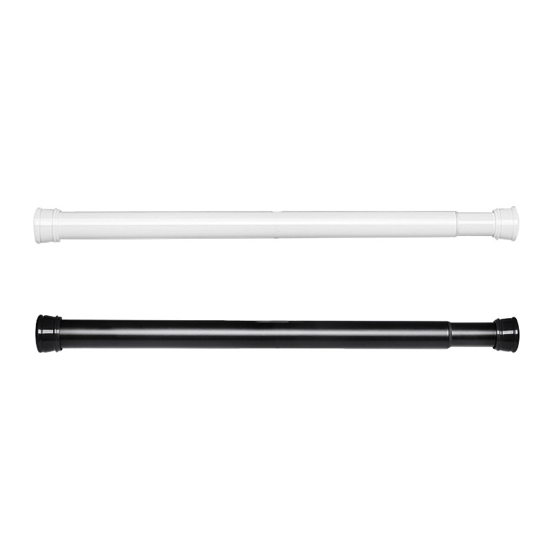 窗帘杆免打孔安装单杆浴门帘衣柜杆简易杆直杆可帘卫生间支架伸缩