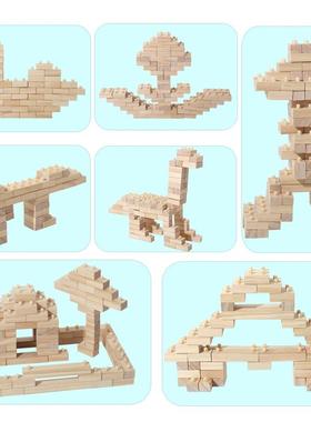 趣味立堆叠木儿童ZRB早教空间思维逻训练启蒙建筑辑积积木体质玩