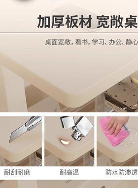 小户型电脑桌子小型室家台42502用迷你移动书桌卧脑单人简易双层