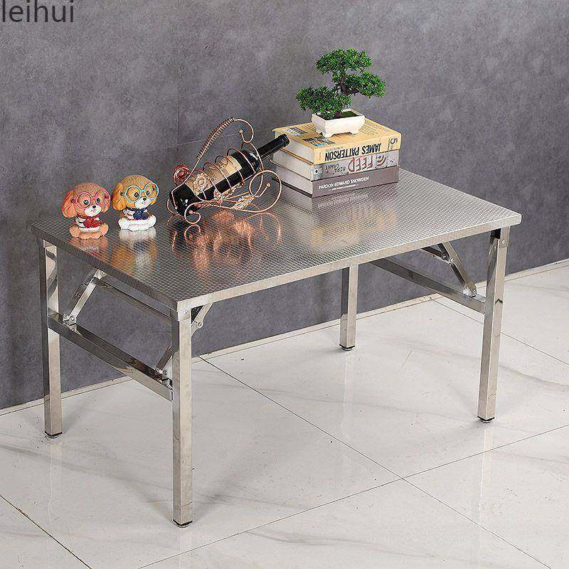 易夜市不锈摆钢折叠桌便携式烧烤桌子户外摊商用夜市nxD2mCbk简餐