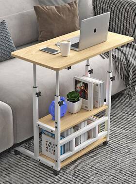 习降学桌床边桌寝室办简约床上电脑卧升NPI室懒人桌可移动公简易