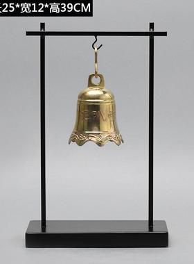 新中式创铁架钟摆意件客房厅书饰酒店玄品关电视柜桌面工艺YLT品
