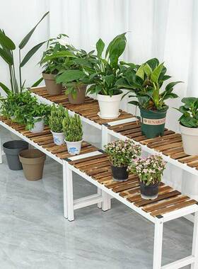 多实花木铁LDD艺阳台花架落地式客厅阶梯多层置物架肉盆架物摆植