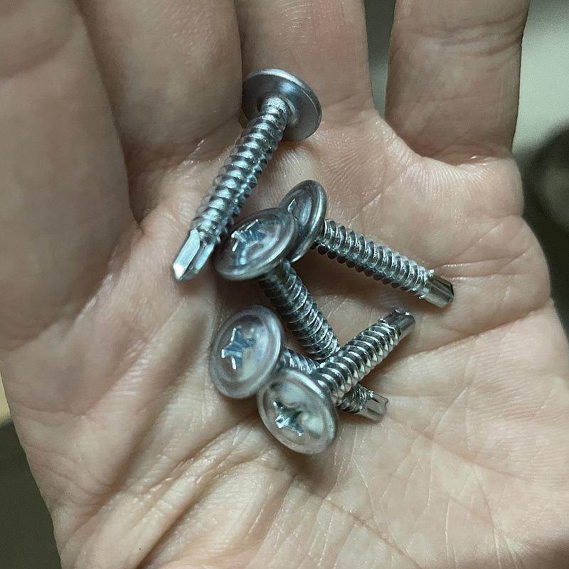 钻锌尾丝大扁头华司钻尾字BAH攻自钻燕尾钉50斤大圆头十螺丝自镀M