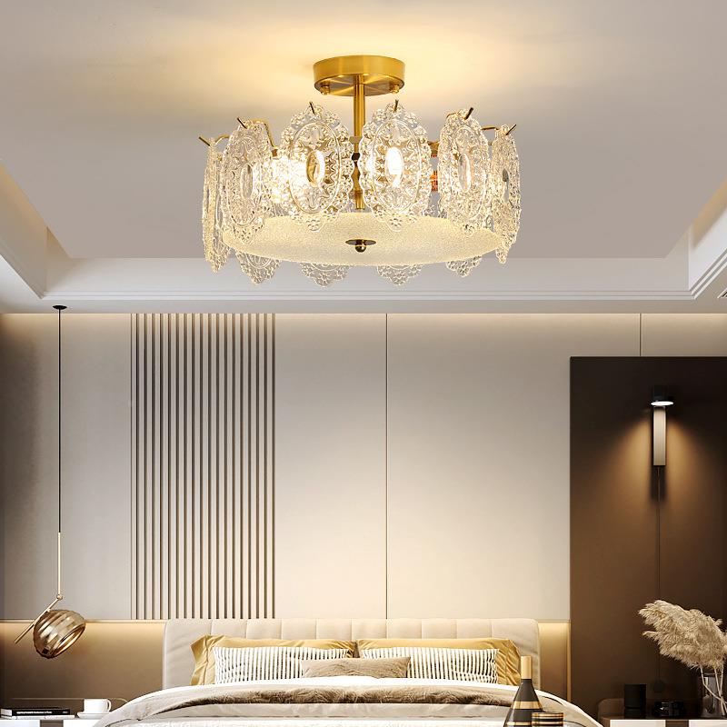 奶油风DPP0客厅法式浪漫轻奢灯卧室现代简约大气网红灯225年新款