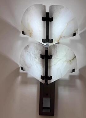 新款意式床头石壁灯中古创意卧书OUS房走室廊酒店客房装饰云客厅