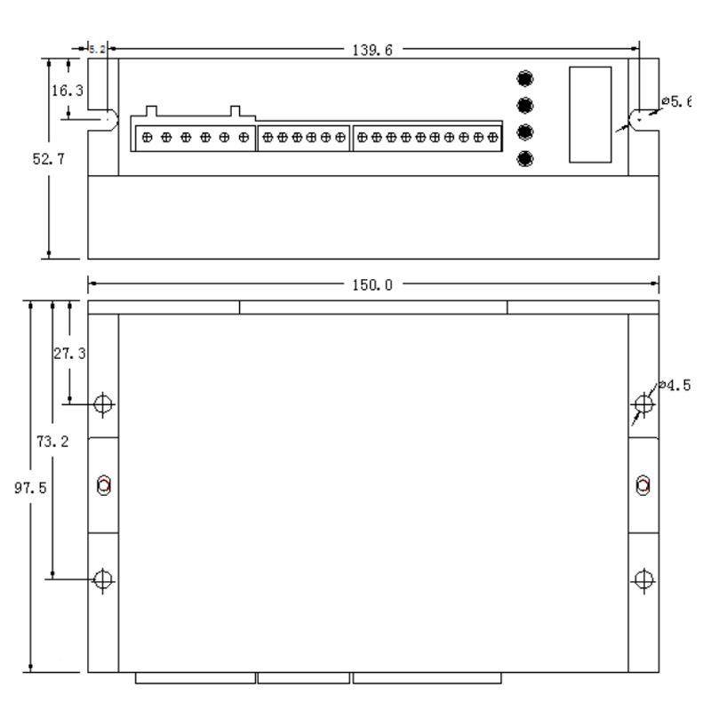 5/60/86步进闭环高伺服电机马达驱动器显数7ZDM速-2HASBK865