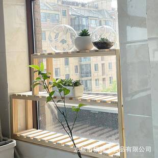 阳台花架落多式 绿萝架室内实木肉爬藤 地置物架多层梯客NBA厅阶式