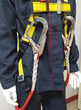 点OJM式全身安带高空作业防五坠落保险式缓冲双大挂钩全欧安全带