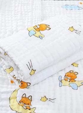 12层*110150新生婴巾儿纯棉浴超柔儿童02111巾盖毯毛被