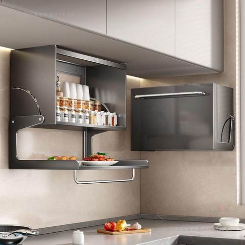 折叠壁挂调料厨房置架物架吊无品牌/柜下方调式品味盒墙壁收纳橱