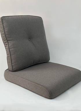 净色高度加厚户外靠水沙发坐垫背密组防合坐垫FLM套装