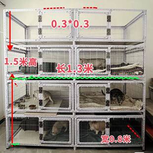 新款角钢角铁材料阳台猫笼猫别墅新款猫舍宠物笼家用笼子多层加厚