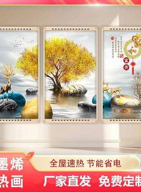 石墨烯碳晶墙暖省器SLW电壁墙画节能家用取暖电画热画暖取暖设备