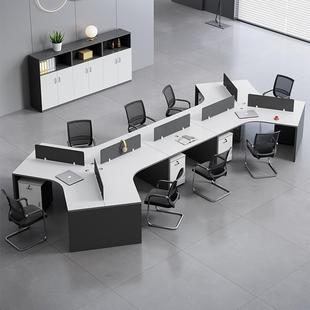 简带约现代板式 座办公桌四卡人职位财AGI务柜工位办公家具员办公