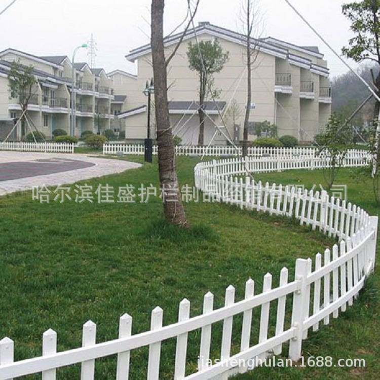 小区草坪护栏花园庭院塑钢护栏电力变压器护栏配电箱pvc塑钢护栏