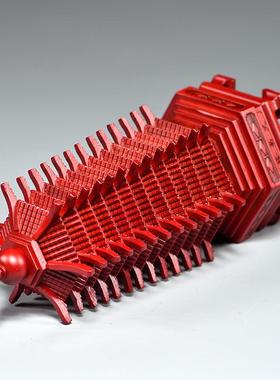 红色木层雕LDS01160刻13文昌塔摆件十三层文昌塔厅玄关书桌客装饰