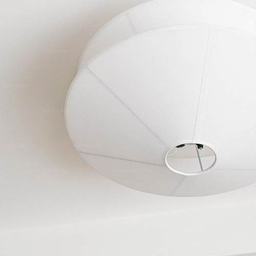 法式奶风油吸古中顶灯卧室新UQ式客厅布艺复主卧日式灯