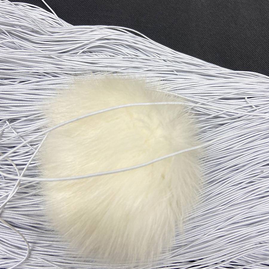 圆紧带1.2m线mSOP弹力绳乳胶松黑白色吊牌弹线串力珠橡筋商品挂绳