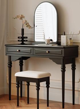 IL202用5新款美式式复古卧法室梳妆主F77TJ66T台收纳柜书桌一体家